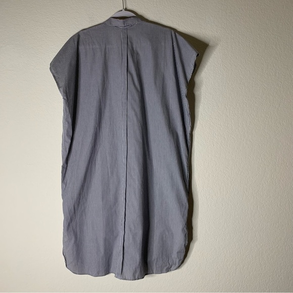 SBJ Austin Womens 100% cotton stripe button front midi dress OS - Picture 10 of 10